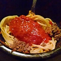 A picture of Hubby's Favorite Pasta Sauce.