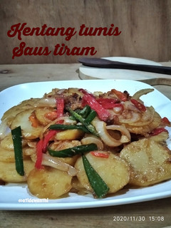 Foto resep *Kentang tumis Saus Tiram*