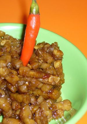 A picture of Simple Tempeh Pedas (Spicy Tempeh).