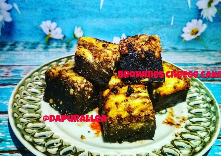Langkah Mudah untuk Membuat Brownies cheese cake #ketofy Anti Gagal