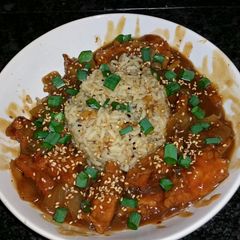 A picture of Fried Chicken Asian Rice Bowl.