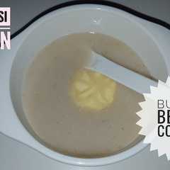 A picture of Mpasi 6 bulan (bubur beras coklat).