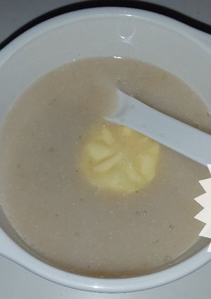Foto resep Mpasi 6 bulan (bubur beras coklat)