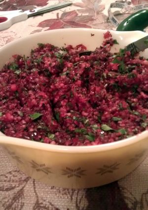 A picture of Cranberry salsa.