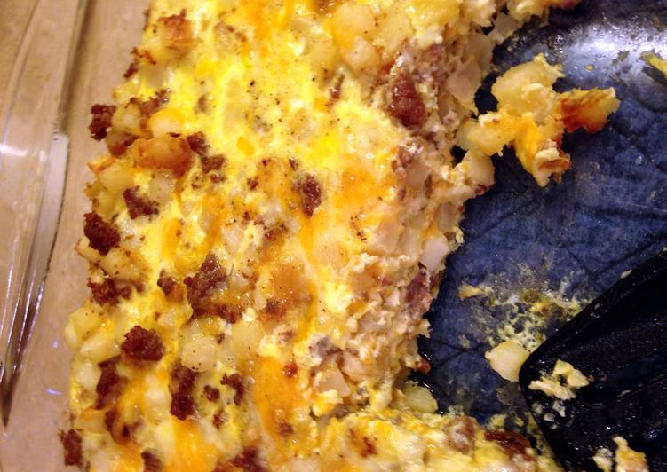 Step-by-Step Guide to Make Any-night-of-the-week Sausage Hash Brown Breakfast Casserole
