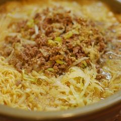 A picture of Easy Dan Dan Hot Pot with Plenty of Sesame Seeds.