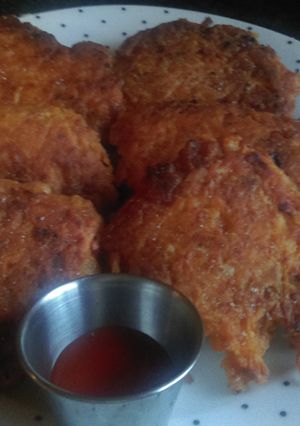 A picture of Mandys chorizo hash browns.