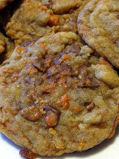 A picture of Irvixen's Chewy Butterfinger Cookies.