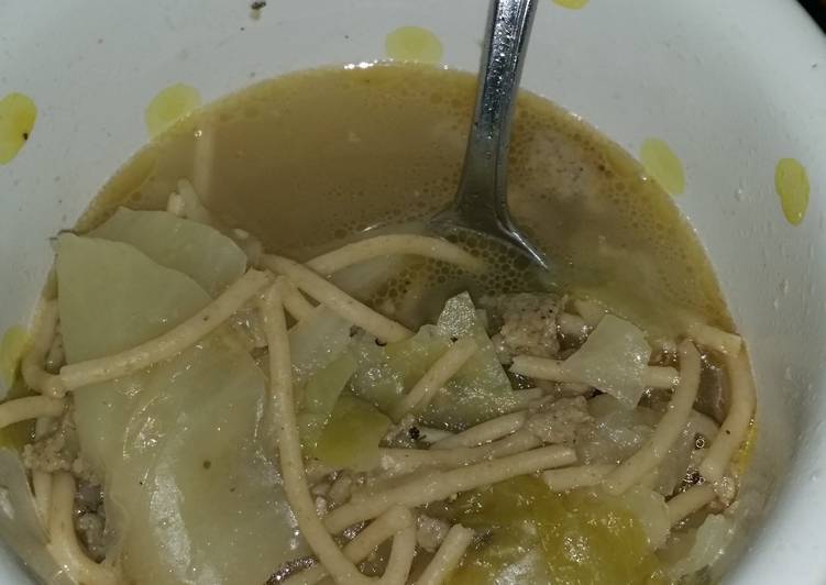 2 Things You Must Know About Sausage and cabbage noodle soup