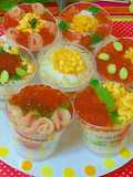 Sushi Cups Great for Doll Festival
