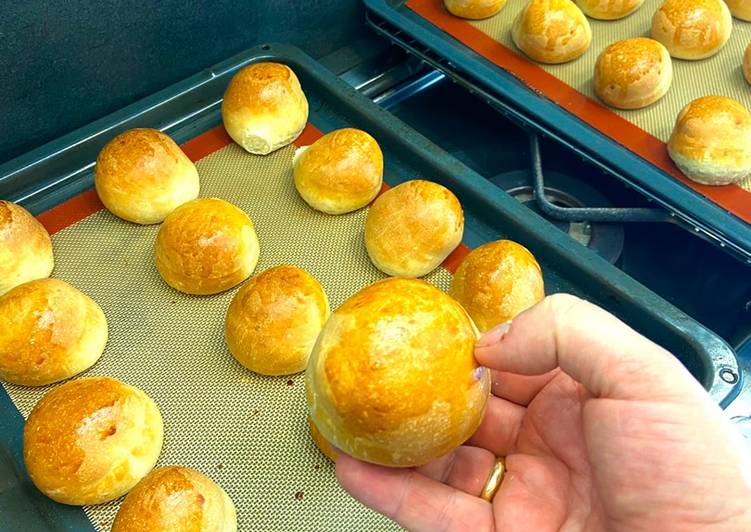 Panini al latte impasto diretto con lievito di birra