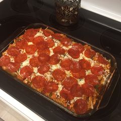 A picture of Turkey Pizza Pasta.