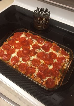A picture of Turkey Pizza Pasta.