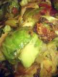 Warm Shaved Brussels Sprouts Salad