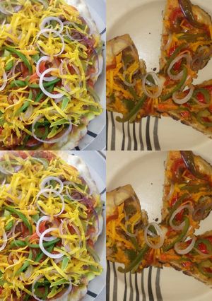 A picture of Homemade Pizza without an Oven.