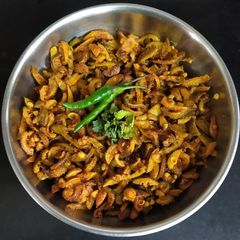 A picture of Kantola Subji (Gujarati style).