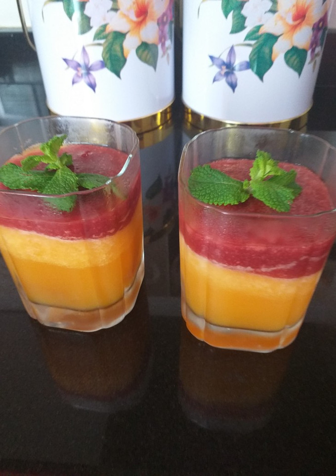 Una foto de Flan de fruta