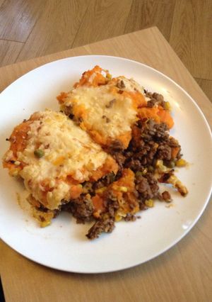 A picture of Shepards Pie With a Reggae Reggae Twist.