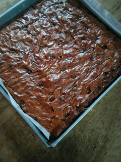 Foto resep Coffee chewy shiny crust brownies