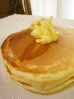 A picture of My Simple Pancakes with Soft, Fluffy Centres.