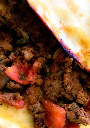 A picture of Lahmajoun / Lahm-Ajun / Lahm-Ajeen.