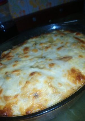 Una foto de Pastel de berenjena y papa