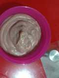 Mpasi hari ke 9 (pure tepung Gasol beras merah wangi)