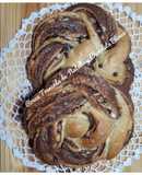 Rosca Trenzada con Nutella y Chocolate Blanco