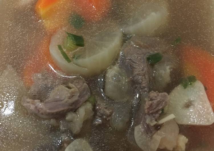 Cara Gampang meracik Kuah lobak daging sapi yang sempurna