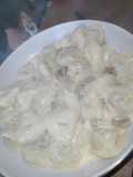 Salsa blanca con champiñones