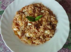 Foto di Risotto alla parmigiana di melanzane
