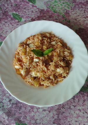 Foto di Risotto alla parmigiana di melanzane