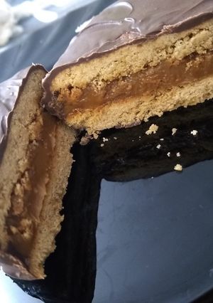 Una foto de Alfajores de chocolate