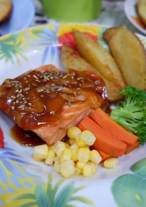 Foto resep 30. Steak Salmon (BBQ)