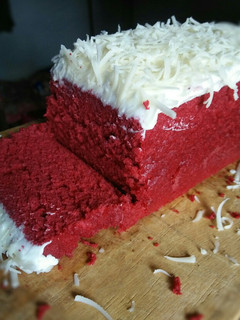 Foto resep Steamed red velvet cake 🍰💖