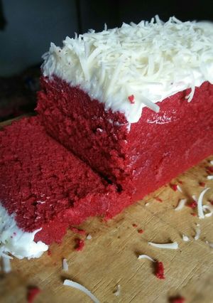 Foto resep Steamed red velvet cake 🍰💖