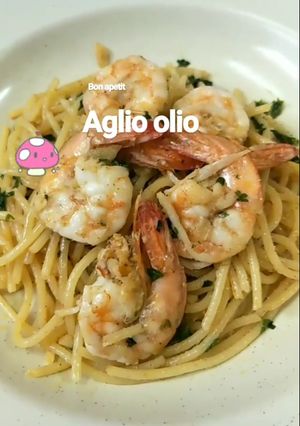 Foto resep Aglio Olio Udang