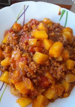 عکسی از دستور خوراک گوشت چرخ کرده