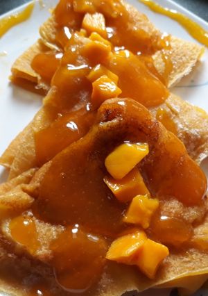 A picture of Mango Crepes.