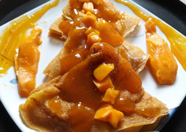 How to Make Super Quick Homemade Mango Crepes