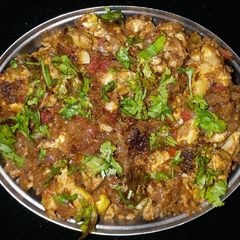 A picture of Mutton brain masala.