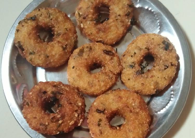 Leftover rice medu vada