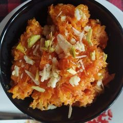 A picture of Gajar ka halwa.