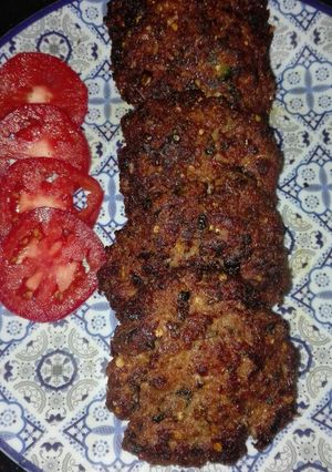 A picture of Peshawari Chapli Kabab.
