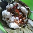 Nasi bakar ikan asin
