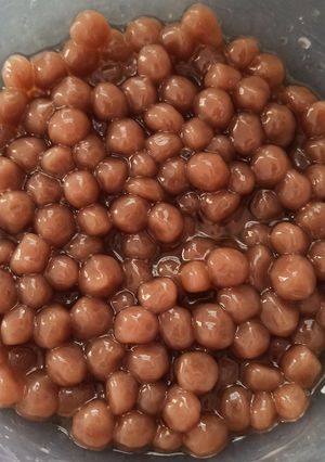 Hình của món Trân châu milo.
