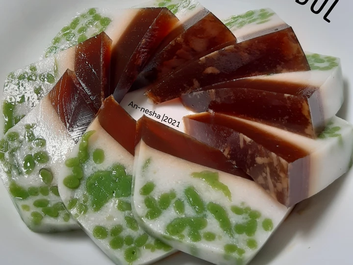 Langkah Mudah untuk Membikin Resep 152.Puding Cendol Gula merah yang Uenak Anti Ribet, Lezat Sekali