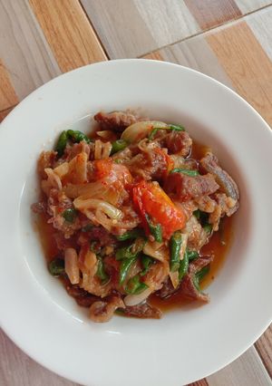 Foto resep Oseng tetelan daging sapi