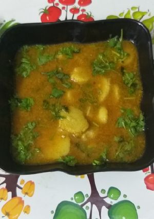A picture of Arbi ki sabji.