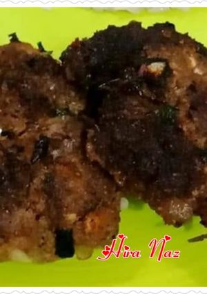 A picture of Qeema ke kabab.